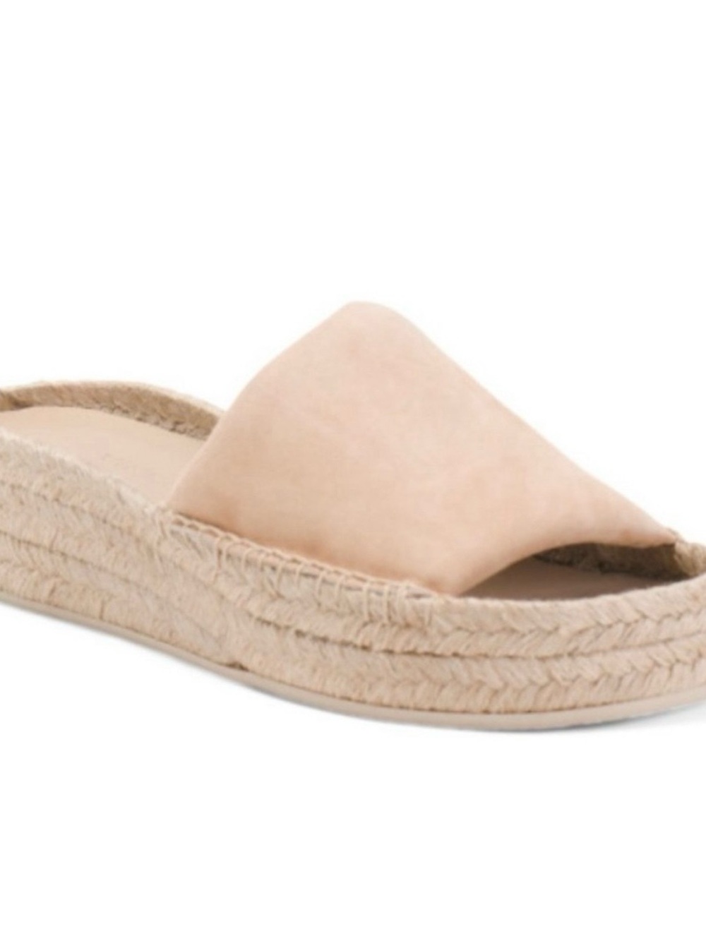 Vince Beige Neutral Espadrille Slide